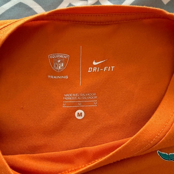 Nike Orange Miami Dolphins Short Sleeve Tee - Picture 2 of 4